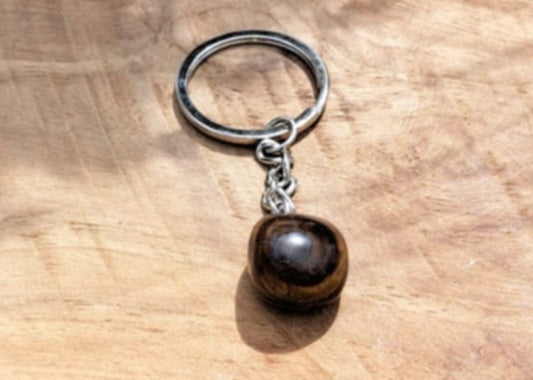 Porte-clé Bouclier Protecteur – Œil de Tigre pour éloigner le négatif