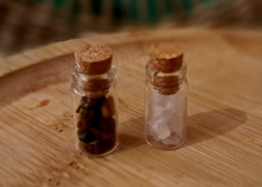 Duo Enchanté – Fiole d’Amour & Fiole de Protection dans leur écrin étoilé