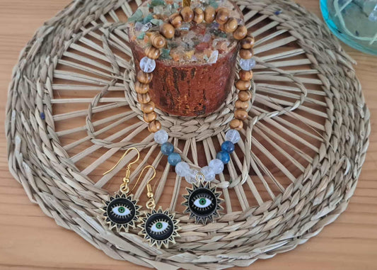 🌞 Lot Concentration & Harmonie – Bracelet & Boucles assorties