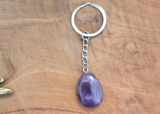 Porte-clé Énergie Zen – Améthyste pour calmer le mental